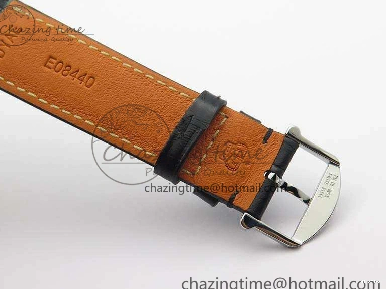 MIROTIME 0202 Tailored Da Vinci IW356601 SS MKF 1:1 Best Edition Black Dial On Black Leather Strap A 7231